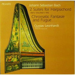 Johann Sebastian Bach / Gustav Leonhardt 2 Suites For Harpsichord - Chromatic Fantasie And Fugue Vinyl LP USED