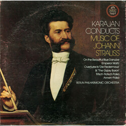 Johann Strauss Jr. / Herbert von Karajan / Berliner Philharmoniker Karajan Conducts Music Of Johann Strauss Vinyl LP USED