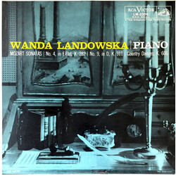 Wanda Landowska / Wolfgang Amadeus Mozart Sonata No. 4, In E-Flat, K.282, Sonata No.9, In D, K.311, Country Dances, K.606 Vinyl LP USED