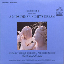 Felix Mendelssohn-Bartholdy / Boston Symphony Orchestra / Erich Leinsdorf Incidental Music To A Midsummer Night's Dream Vinyl LP USED