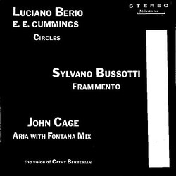 Luciano Berio / E. E. Cummings / Sylvano Bussotti / John Cage Circles / Frammento / Aria With Fontana Mix Vinyl LP USED