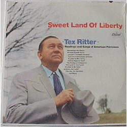 Tex Ritter Sweet Land Of Liberty Vinyl LP USED