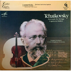 Pyotr Ilyich Tchaikovsky / Evgeni Svetlanov / Russian State Symphony Orchestra Serenade For Strings / Capriccio Italien Vinyl LP USED