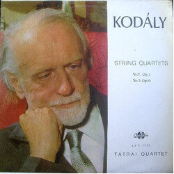 Zoltán Kodály / Tátrai Quartet String Quartets 1 & 2 Vinyl LP USED