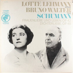 Robert Schumann / Lotte Lehmann / Bruno Walter Frauenliebe Und Leben, Op. 42 / Dichterliebe, Op. 48 Vinyl LP USED