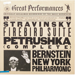 Igor Stravinsky / Leonard Bernstein / The New York Philharmonic Orchestra Firebird Suite / Petrushka (Complete) Vinyl LP USED