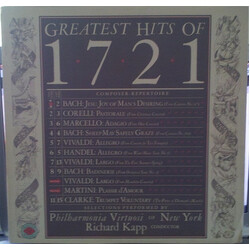 Philharmonia Virtuosi / Richard Kapp Greatest Hits Of 1721 Vinyl LP USED