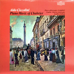 Aldo Ciccolini / Emmanuel Chabrier Piano Music Of Chabrier Vinyl LP USED