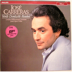 José Carreras Verdi  Donizetti Rossini Vinyl LP USED