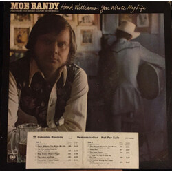 Moe Bandy Hank Williams, You Wrote My Life Vinyl LP USED