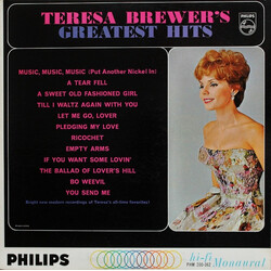 Teresa Brewer Teresa Brewer's Greatest Hits Vinyl LP USED