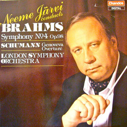 Neeme Järvi / The London Symphony Orchestra / Johannes Brahms / Robert Schumann Symphony No. 4  Op. 98 · Genoveva Overture Vinyl LP USED