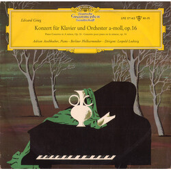 Edvard Grieg / Adrian Aeschbacher / Berliner Philharmoniker / Leopold Ludwig Konzert Für Klavier Und Orchester A-Moll, Op. 16 Vinyl LP USED