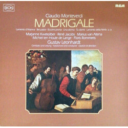 Claudio Monteverdi / Gustav Leonhardt Madrigale Vinyl LP USED