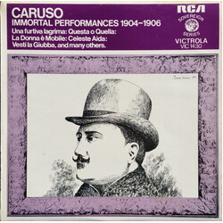 Enrico Caruso Immortal Performances 1904-1906 Vinyl LP USED