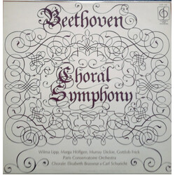 Ludwig Van Beethoven / Orchestre De La Société Des Concerts Du Conservatoire / Carl Schuricht Choral Symphony Vinyl LP USED