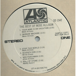 Mose Allison The Best Of Mose Allison Vinyl LP USED