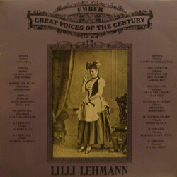 Lilli Lehmann Lilli Lehmann Vinyl LP USED