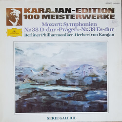 Berliner Philharmoniker / Herbert von Karajan Karajan-Edition 100 Meisterwerke - Mozart: Symphonien Nr.38 D-dur "Prager" - Nr.39 Es-dur Vinyl LP USED