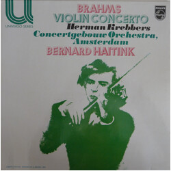 Johannes Brahms / Herman Krebbers / Bernard Haitink / Concertgebouworkest Violin Concerto In D, Op. 77 Vinyl LP USED