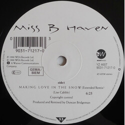 Miss B. Haven Making Love In The Snow Vinyl USED