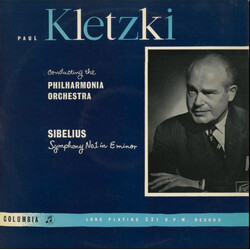 Jean Sibelius / Paul Kletzki / Philharmonia Orchestra Symphony No. 1 in E Minor, Op.39 Vinyl LP USED