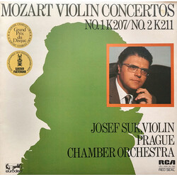 Wolfgang Amadeus Mozart / Josef Suk / Prague Chamber Orchestra Mozart Violin Concertos No. 1 K207 / No. 2 K2111 Vinyl LP USED