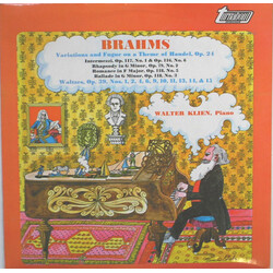 Johannes Brahms / Walter Klien Handel Variations, Waltzes & Other Piano Music Vinyl LP USED