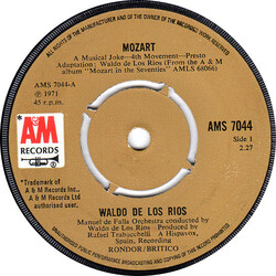 Waldo De Los Rios A Musical Joke - 4th Movement Vinyl USED