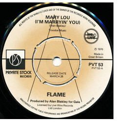 Flame (12) Mary Lou (I'm Marryin' You) Vinyl USED