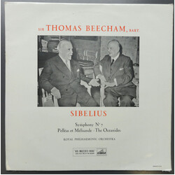 Jean Sibelius / The Royal Philharmonic Orchestra / Sir Thomas Beecham Symphony No. 7 / Pelléas Et Mélisande / The Oceanides Vinyl LP USED