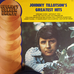 Johnny Tillotson Johnny Tillotson's Greatest Hits Vinyl LP USED