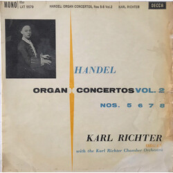 Georg Friedrich Händel / Karl Richter Organ Concertos Vol. 2: Nos. 5 6 7 8 Vinyl LP USED