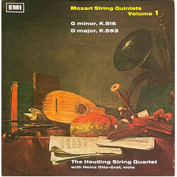 Wolfgang Amadeus Mozart / Heutling-Quartett / Heinz-Otto Graf String Quintets Volume 1: G Minor, K.516; D Major, K.593 Vinyl LP USED