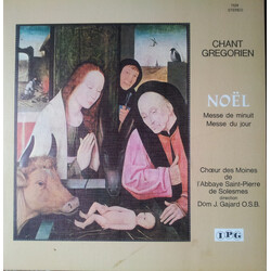 Chœur Des Moines De L'Abbaye Saint-Pierre De Solesmes / Dom Joseph Gajard Chant Gregorien - Noel Vinyl LP USED