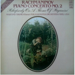 Sergei Vasilyevich Rachmaninoff / Martino Tirimo / Philharmonia Orchestra / Yoel Levi Piano Concerto No. 2, Rhapsody On A Theme Of Paganini Vinyl LP U
