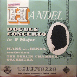 Georg Friedrich Händel / Hans Von Benda / Kammerorchester Berlin Double Concerto In F Major Vinyl USED