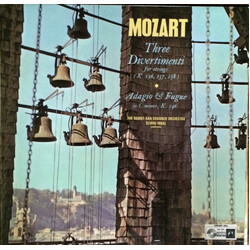 Wolfgang Amadeus Mozart / The Ramat-Gan Chamber Orchestra / Eliahu Inbal Three Divertimenti For Strings / Adagio & Fugue Vinyl LP USED