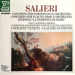 I Solisti Veneti / Paul Badura-Skoda Salieri Vinyl LP USED