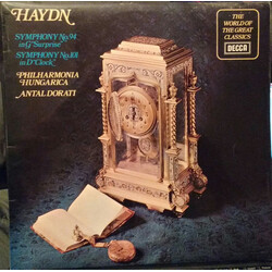 Joseph Haydn / Philharmonia Hungarica / Antal Dorati Surprise & Clock Symphonies Vinyl LP USED