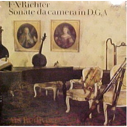 Franz Xaver Richter / Ars Rediviva Ensemble Sonate Da Camera In D, G, A Vinyl LP USED