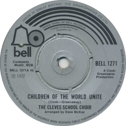 The Cleves School Choir Children Of The World Unite / Morning Has Broken Vinyl USED