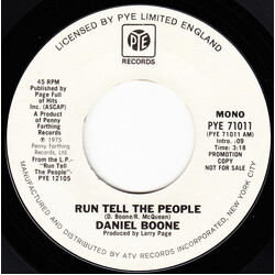 Daniel Boone Run Tell The People Vinyl USED