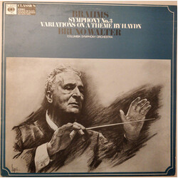 Johannes Brahms / Bruno Walter / Columbia Symphony Orchestra Symphony No.3 / Variations On A Theme By Haydn Vinyl LP USED