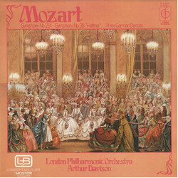 Wolfgang Amadeus Mozart / The London Philharmonic Orchestra / Arthur Davison Symphony No.29 / Symphony No.35 'Haffner' / Three German Dances Vinyl LP 