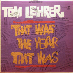 Tom Lehrer That Was The Year That Was Vinyl LP USED