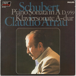 Franz Schubert / Claudio Arrau Piano Sonata in A D. 959 Vinyl LP USED