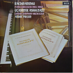 Sergei Vasilyevich Rachmaninoff / Vladimir Ashkenazy / The London Symphony Orchestra / André Previn Piano Concertos Nos.1 And 2 Vinyl LP USED