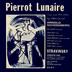 Arnold Schoenberg / Igor Stravinsky Pierrot Lunaire / Dumbarton Oaks Vinyl LP USED