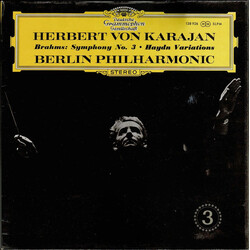 Johannes Brahms / Herbert von Karajan / Berliner Philharmoniker Symphony No. 3 • Haydn Variations Vinyl LP USED